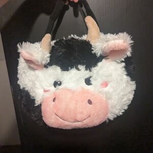 Adorable Cow Plush Kids Bag